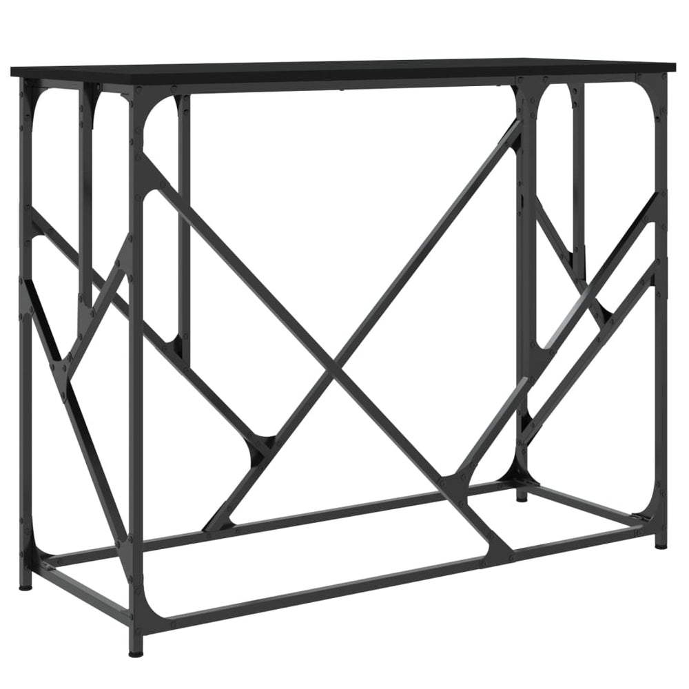 Wandtafel 100x40x80 cm bewerkt hout zwart MeubelReus