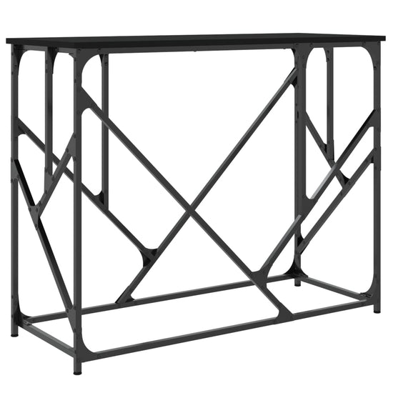 Wandtafel 100x40x80 cm bewerkt hout zwart MeubelReus