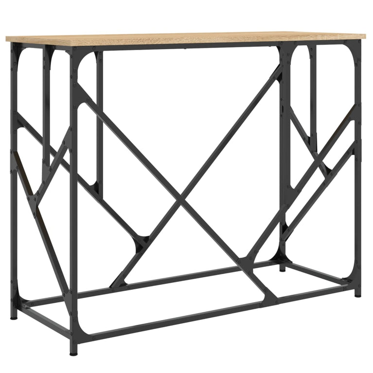 Wandtafel 100x40x80 cm bewerkt hout sonoma eikenkleurig MeubelReus
