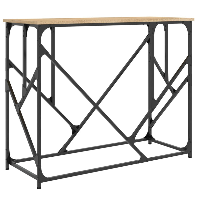 Wandtafel 100x40x80 cm bewerkt hout sonoma eikenkleurig MeubelReus