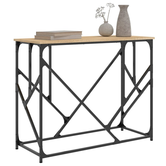 Wandtafel 100x40x80 cm bewerkt hout sonoma eikenkleurig MeubelReus