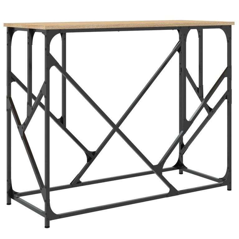 Wandtafel 100x40x80 cm bewerkt hout sonoma eikenkleurig MeubelReus