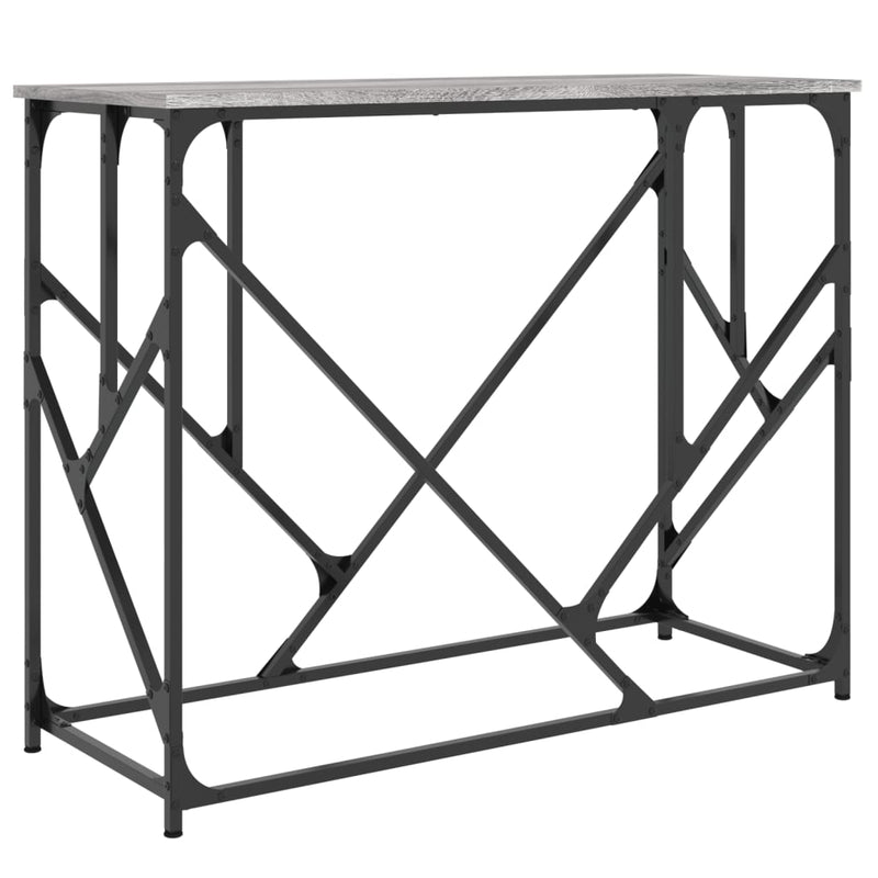 Wandtafel 100x40x80 cm bewerkt hout grijs sonoma eikenkleurig MeubelReus