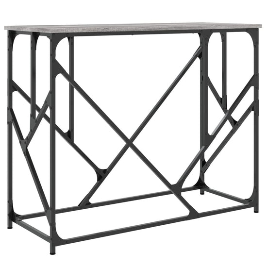 Wandtafel 100x40x80 cm bewerkt hout grijs sonoma eikenkleurig MeubelReus