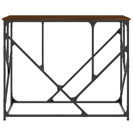 Wandtafel 100x40x80 cm bewerkt hout bruin eikenkleur MeubelReus