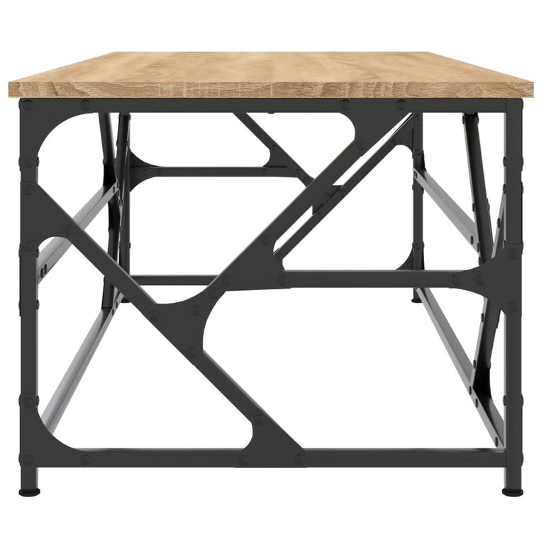 Salontafel 100x50x40 cm bewerkt hout sonoma eikenkleurig MeubelReus