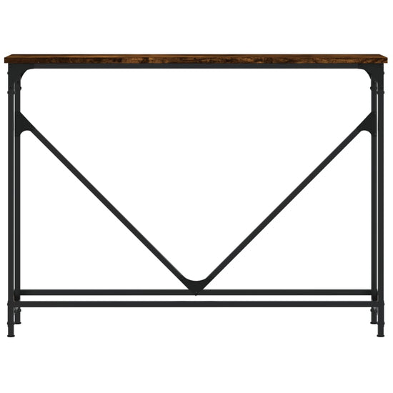 Wandtafel 102x22,5x75 cm bewerkt hout gerookt eikenkleurig MeubelReus