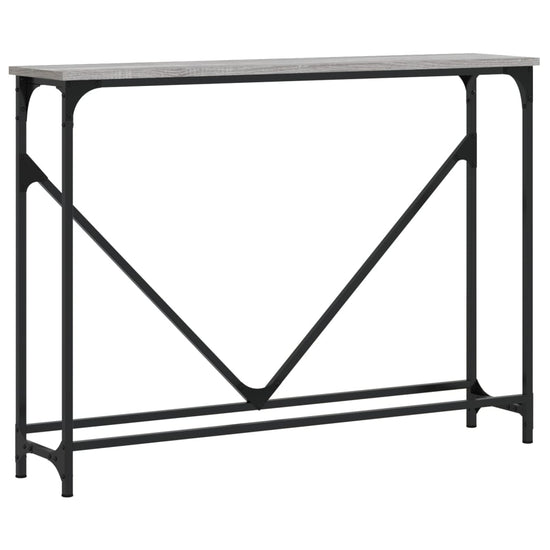 Wandtafel 102x22,5x75 cm bewerkt hout grijs sonoma eikenkleurig MeubelReus