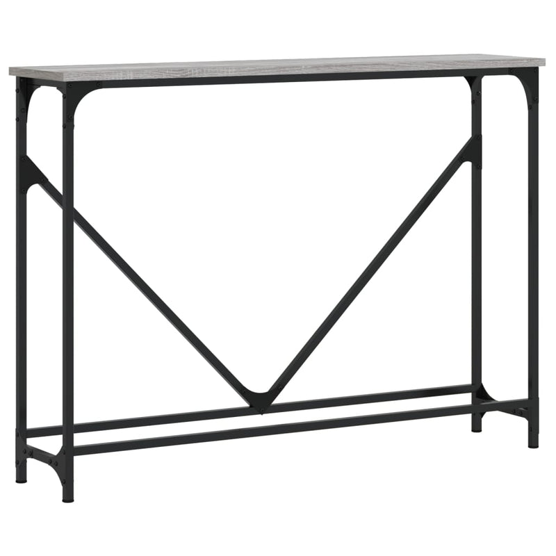 Wandtafel 102x22,5x75 cm bewerkt hout grijs sonoma eikenkleurig MeubelReus