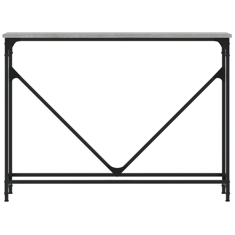 Wandtafel 102x22,5x75 cm bewerkt hout grijs sonoma eikenkleurig MeubelReus