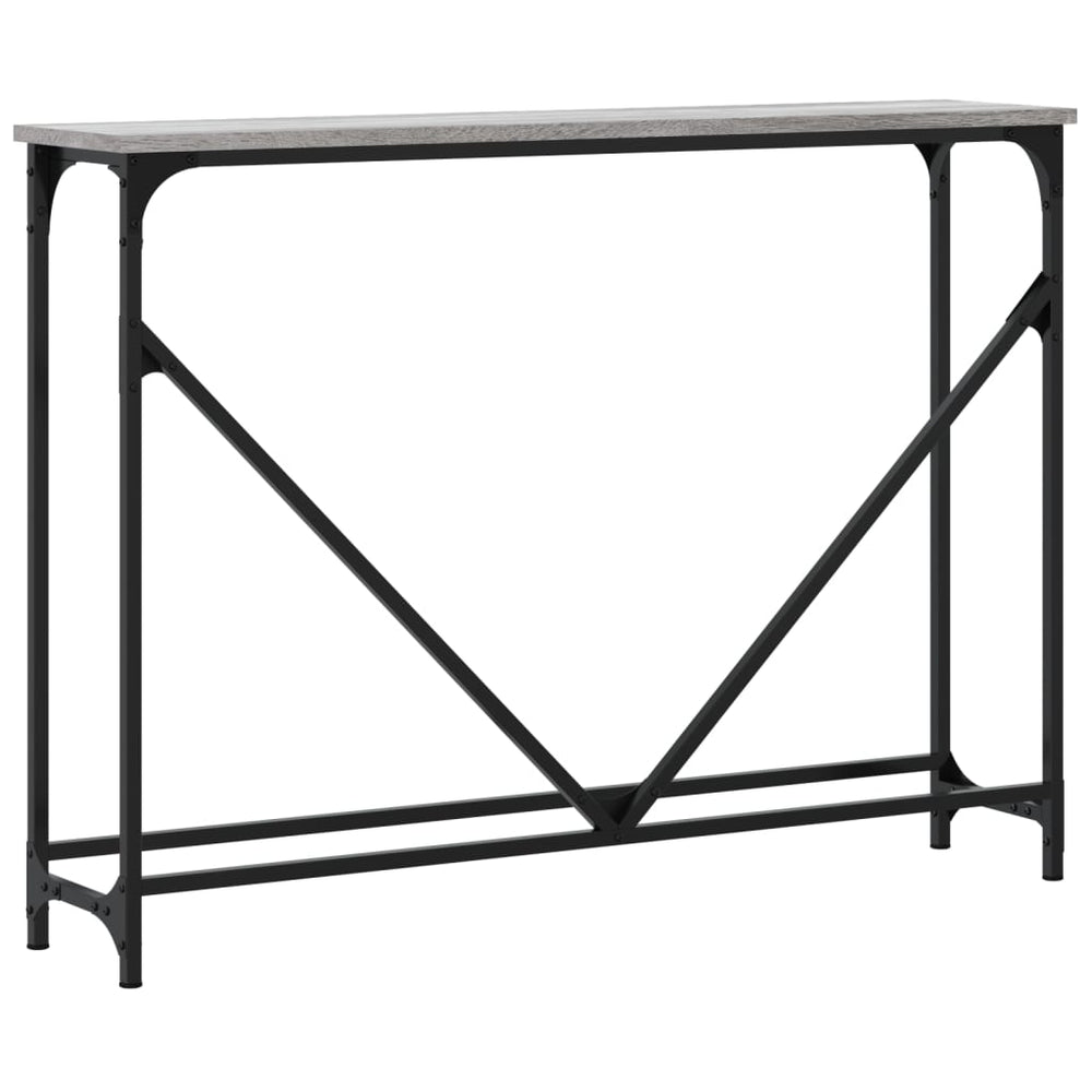 Wandtafel 102x22,5x75 cm bewerkt hout grijs sonoma eikenkleurig MeubelReus