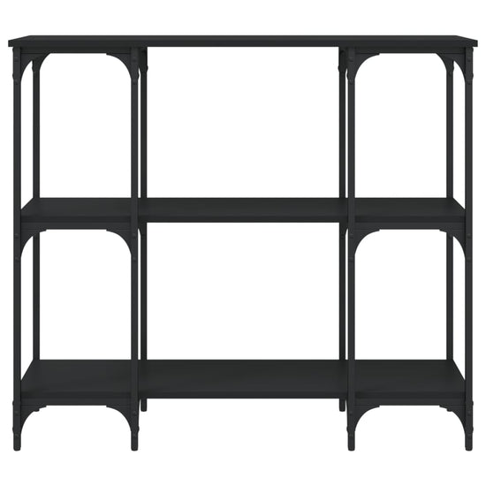 Wandtafel 102x35x90 cm bewerkt hout zwart MeubelReus