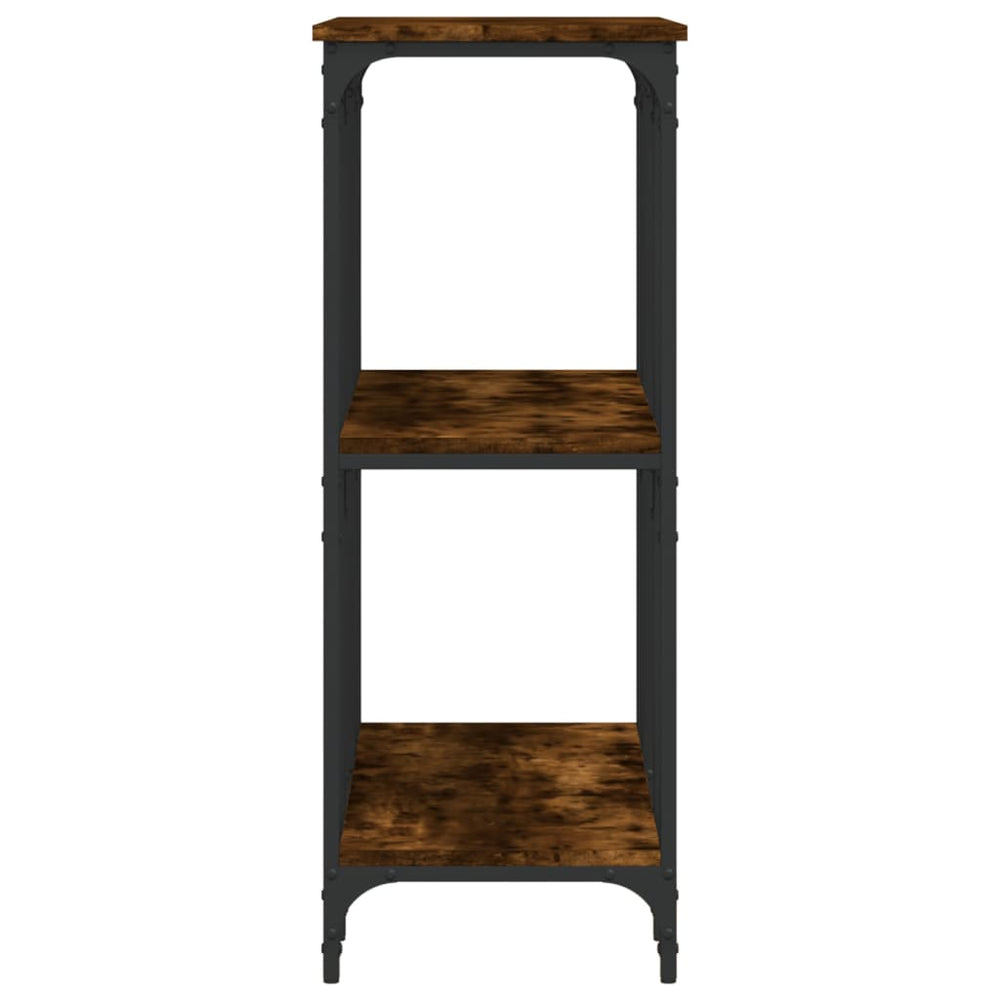 Wandtafel 102x35x90 cm bewerkt hout gerookt eikenkleurig MeubelReus