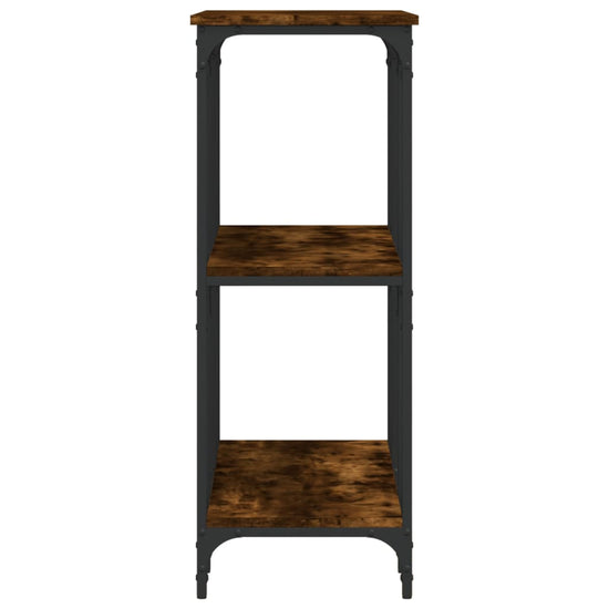Wandtafel 102x35x90 cm bewerkt hout gerookt eikenkleurig MeubelReus