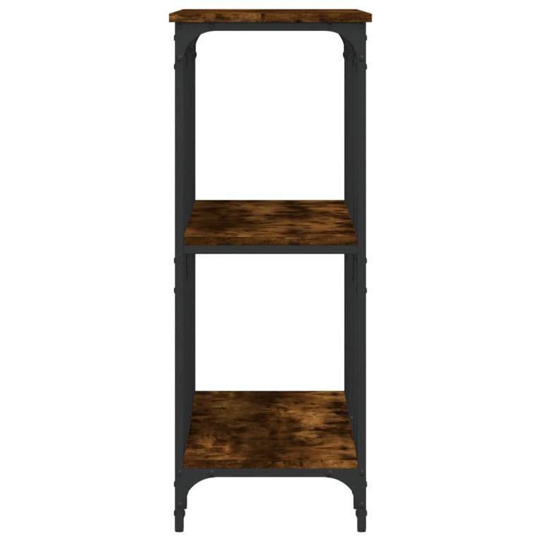 Wandtafel 102x35x90 cm bewerkt hout gerookt eikenkleurig MeubelReus