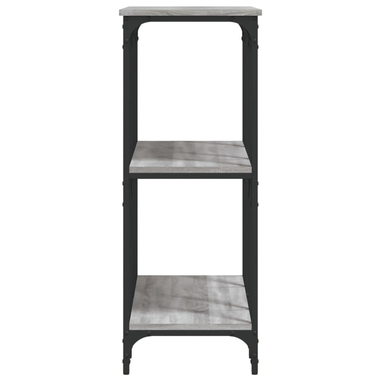 Wandtafel 102x35x90 cm bewerkt hout grijs sonoma eikenkleurig MeubelReus