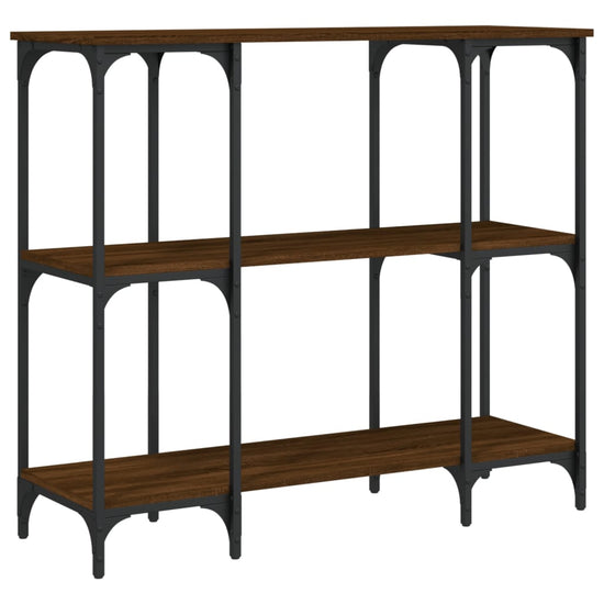 Wandtafel 102x35x90 cm bewerkt hout bruin eikenkleur MeubelReus