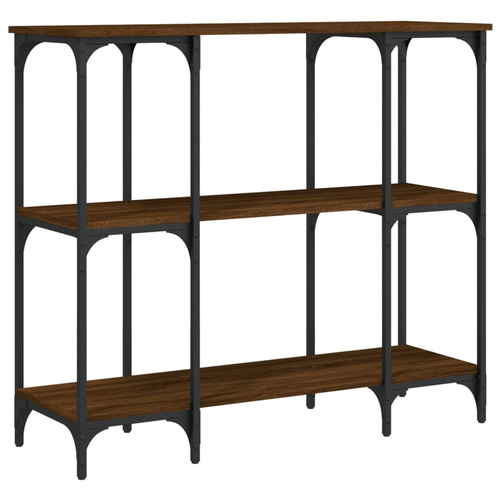 Wandtafel 102x35x90 cm bewerkt hout bruin eikenkleur MeubelReus