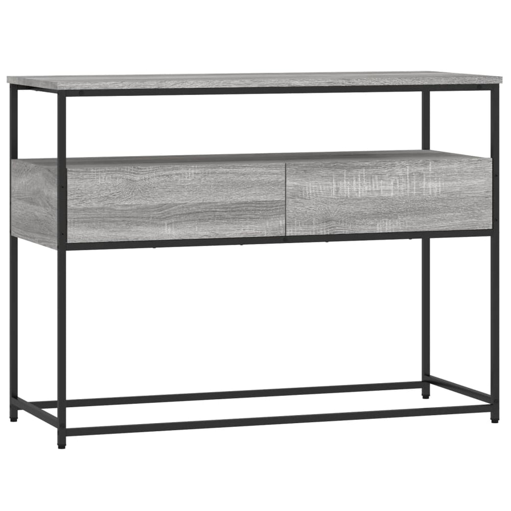 Wandtafel 100x40x75 cm bewerkt hout grijs sonoma eikenkleurig MeubelReus