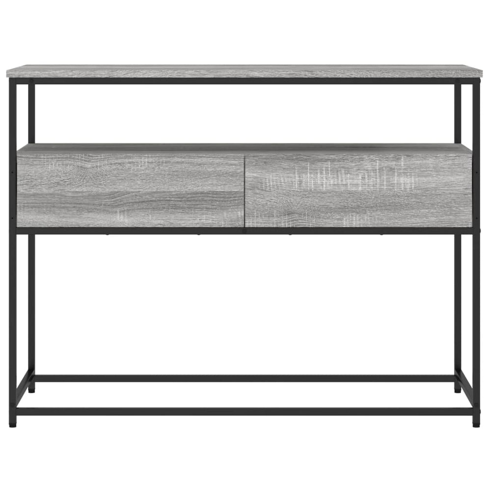 Wandtafel 100x40x75 cm bewerkt hout grijs sonoma eikenkleurig MeubelReus