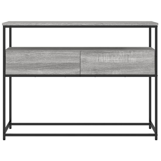 Wandtafel 100x40x75 cm bewerkt hout grijs sonoma eikenkleurig MeubelReus