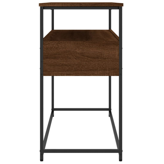 Wandtafel 100x40x75 cm bewerkt hout bruin eikenkleur MeubelReus