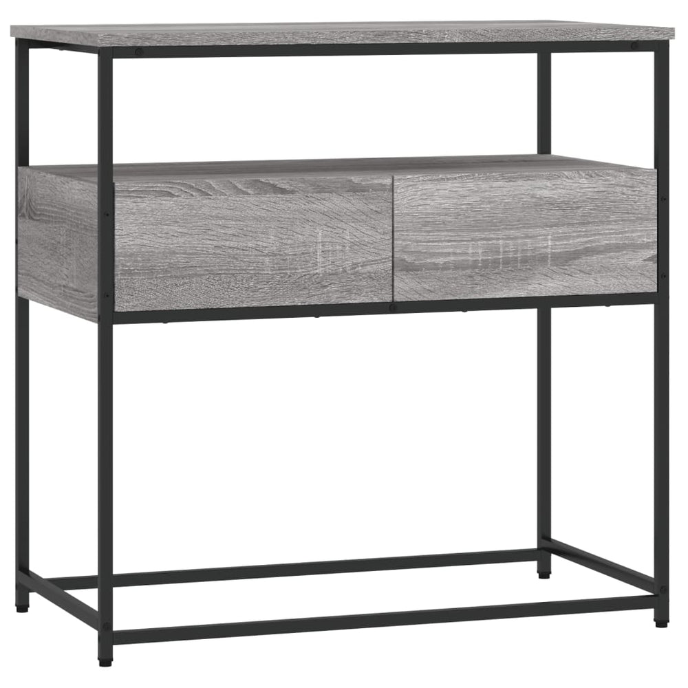 Wandtafel 75x40x75 cm bewerkt hout grijs sonoma eikenkleurig MeubelReus