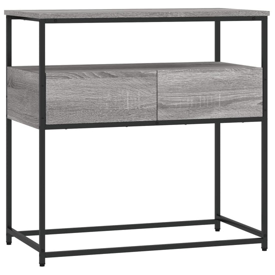 Wandtafel 75x40x75 cm bewerkt hout grijs sonoma eikenkleurig MeubelReus
