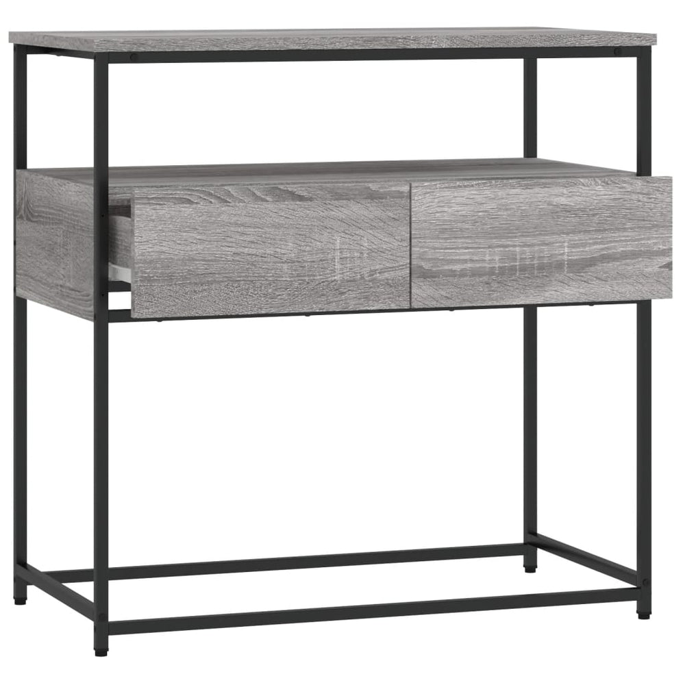 Wandtafel 75x40x75 cm bewerkt hout grijs sonoma eikenkleurig MeubelReus
