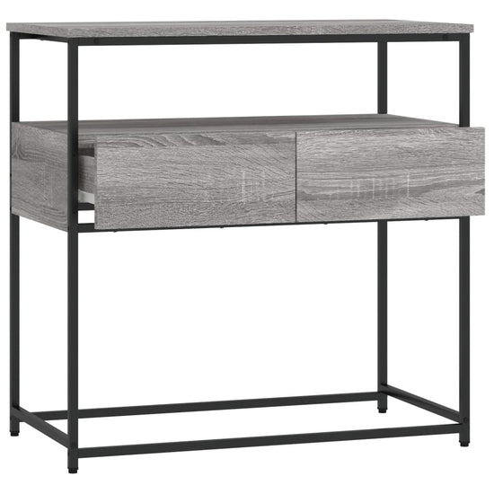 Wandtafel 75x40x75 cm bewerkt hout grijs sonoma eikenkleurig MeubelReus
