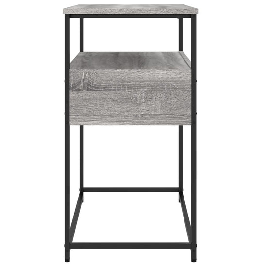 Wandtafel 75x40x75 cm bewerkt hout grijs sonoma eikenkleurig MeubelReus