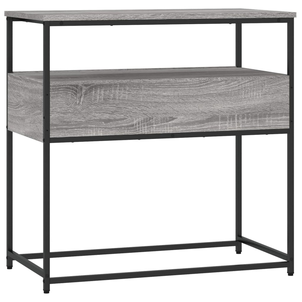 Wandtafel 75x40x75 cm bewerkt hout grijs sonoma eikenkleurig MeubelReus