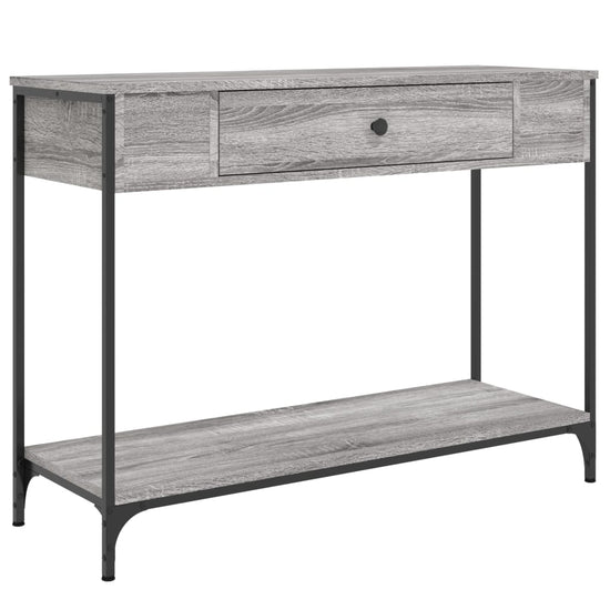 Wandtafel 100x34,5x75 cm bewerkt hout grijs sonoma eikenkleurig MeubelReus