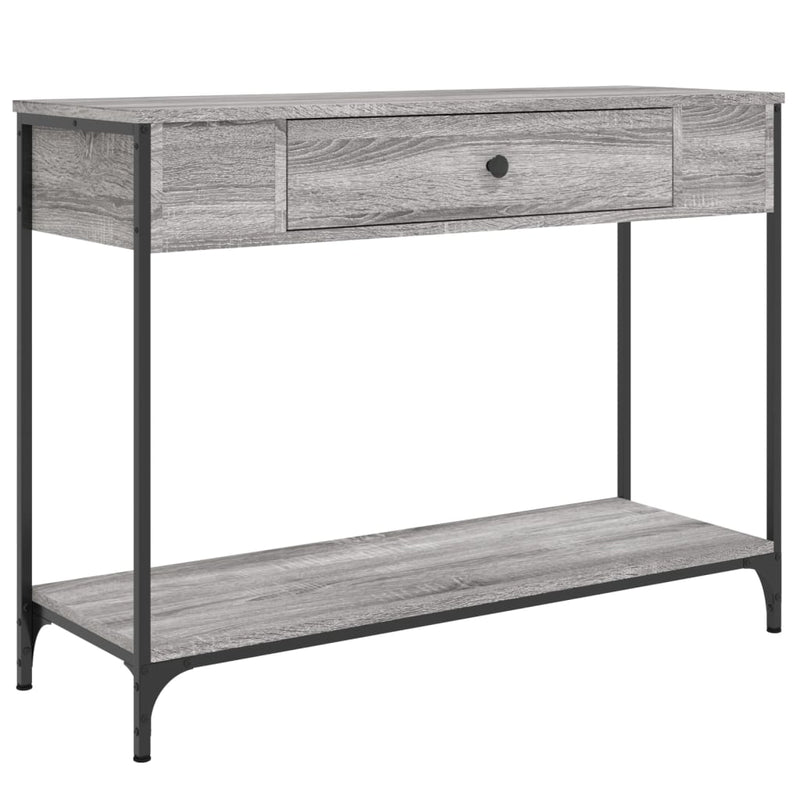 Wandtafel 100x34,5x75 cm bewerkt hout grijs sonoma eikenkleurig MeubelReus