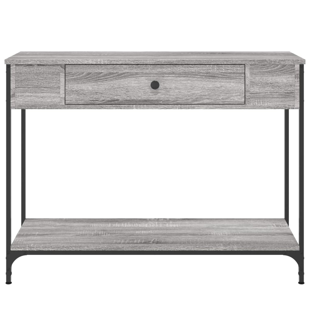 Wandtafel 100x34,5x75 cm bewerkt hout grijs sonoma eikenkleurig MeubelReus