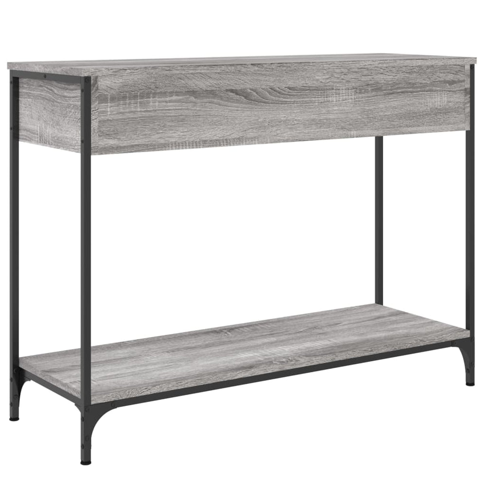 Wandtafel 100x34,5x75 cm bewerkt hout grijs sonoma eikenkleurig MeubelReus