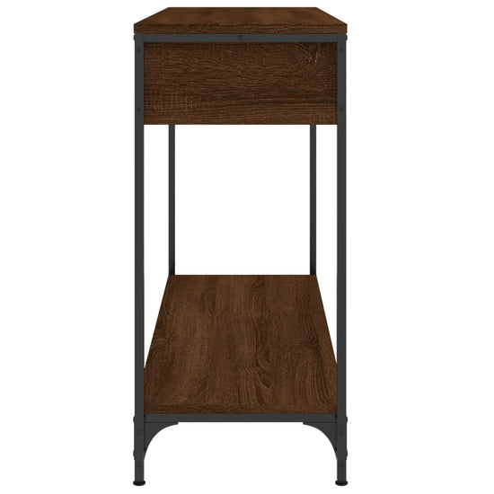 Wandtafel 100x34,5x75 cm bewerkt hout bruin eikenkleur MeubelReus