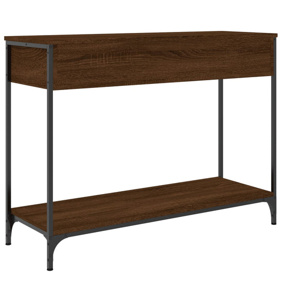 Wandtafel 100x34,5x75 cm bewerkt hout bruin eikenkleur MeubelReus