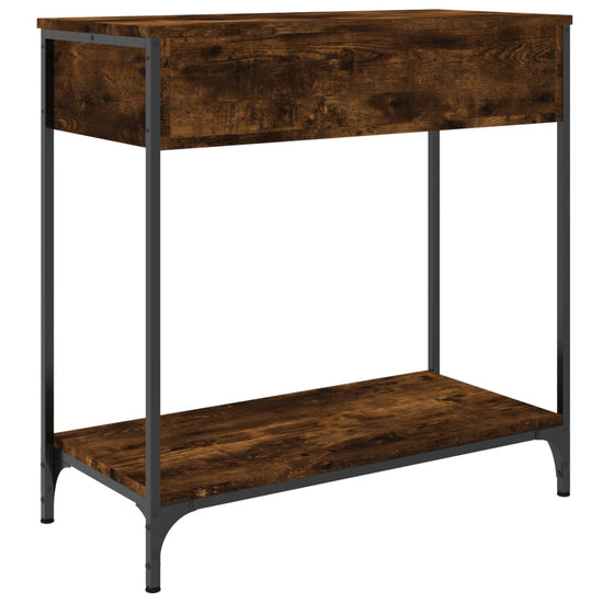 Wandtafel 75x34,5x75 cm bewerkt hout gerookt eikenkleurig MeubelReus