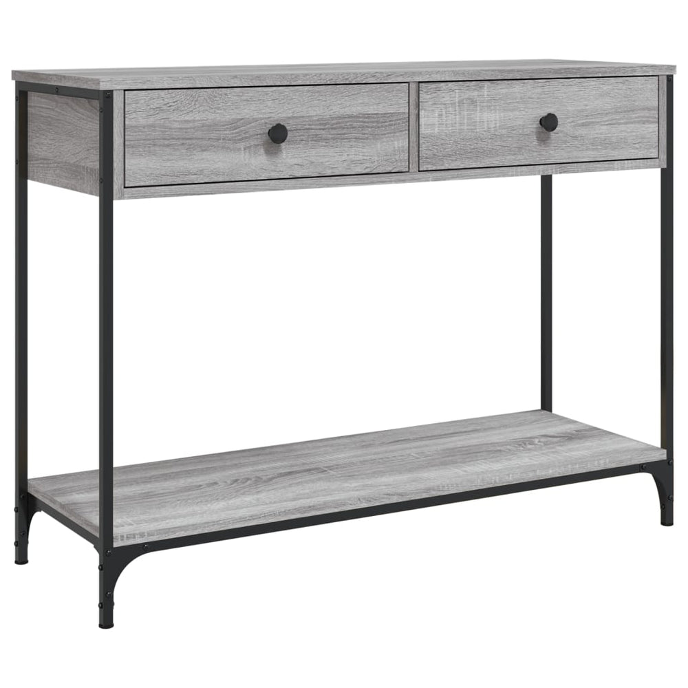 Wandtafel 100x34,5x75 cm bewerkt hout grijs sonoma eikenkleurig MeubelReus