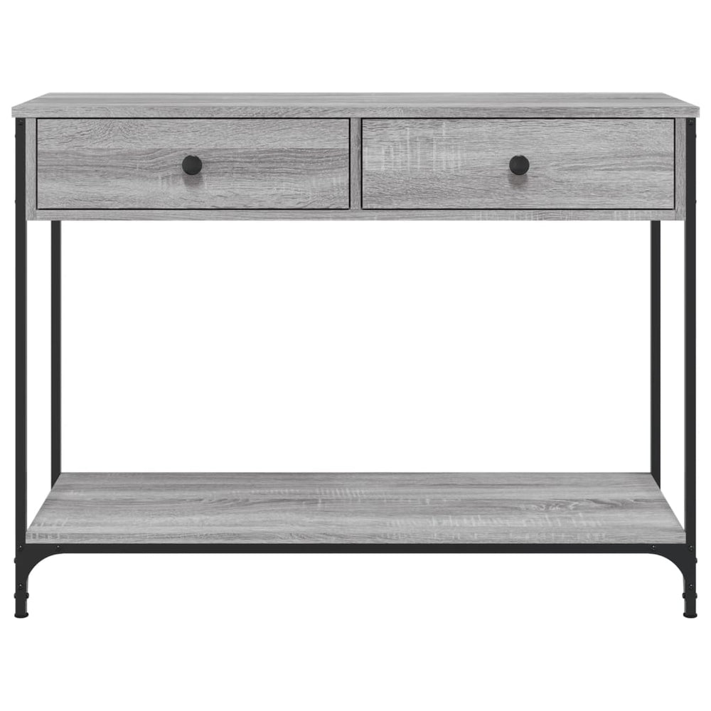 Wandtafel 100x34,5x75 cm bewerkt hout grijs sonoma eikenkleurig MeubelReus