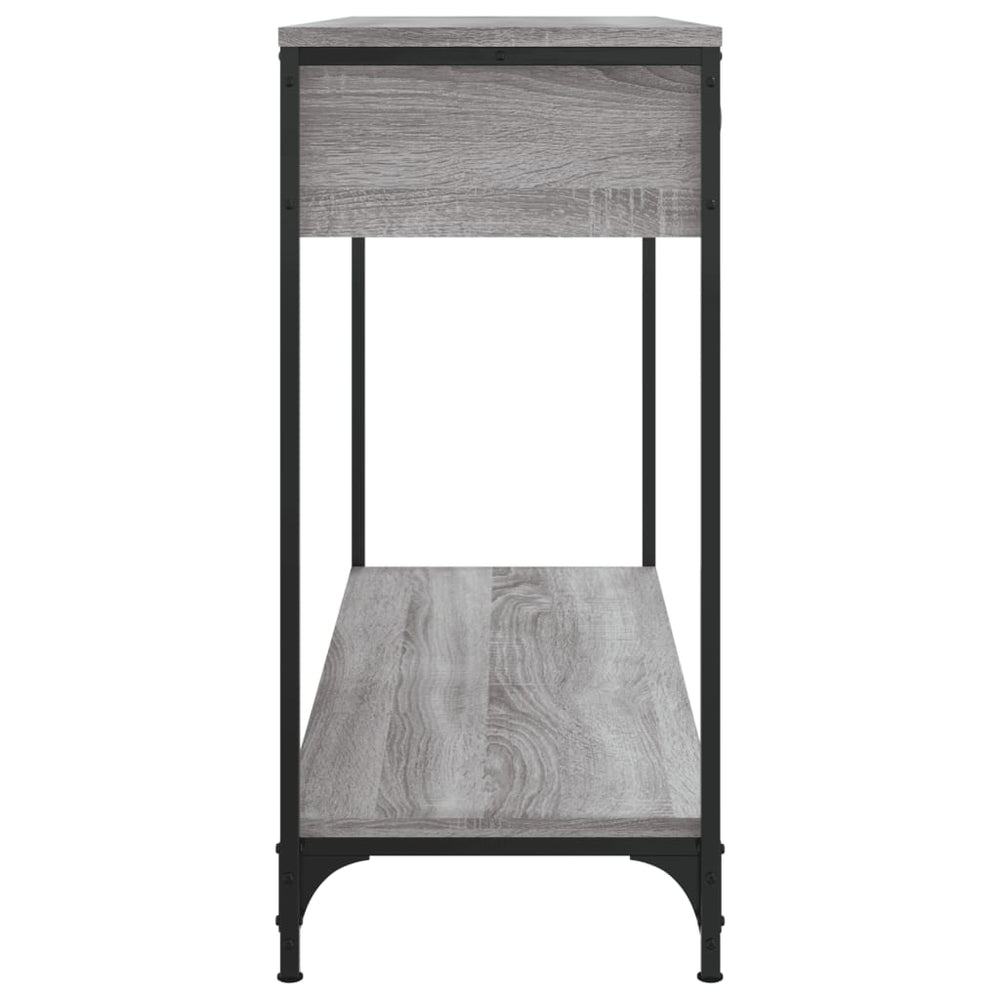 Wandtafel 100x34,5x75 cm bewerkt hout grijs sonoma eikenkleurig MeubelReus