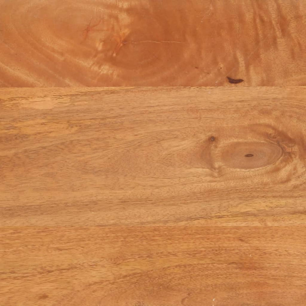 Nachtkastje 50x33x60 cm massief mangohout bruin en zwart MeubelReus