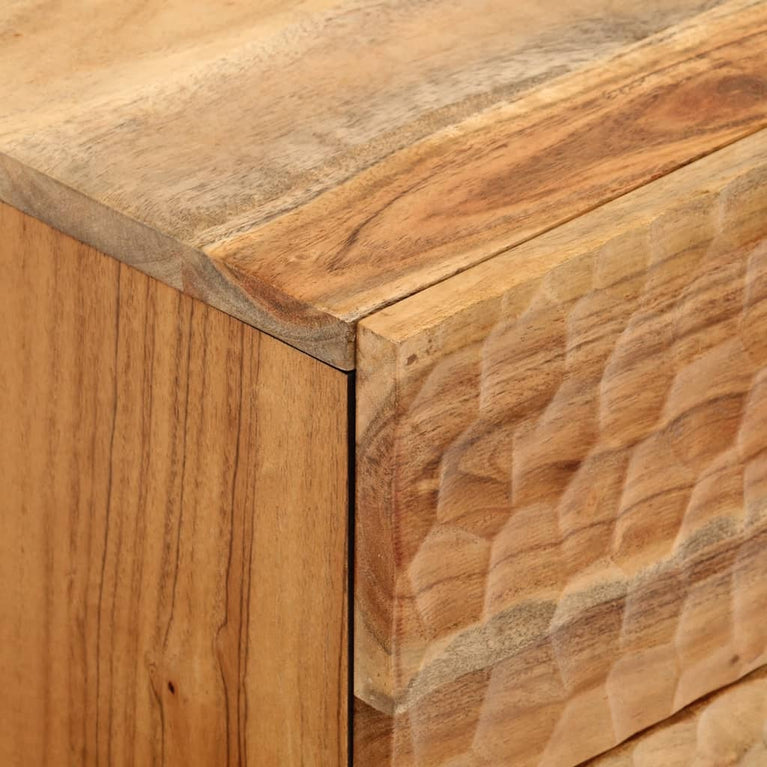 Nachtkastjes 2 st 40x33x46 cm massief acaciahout