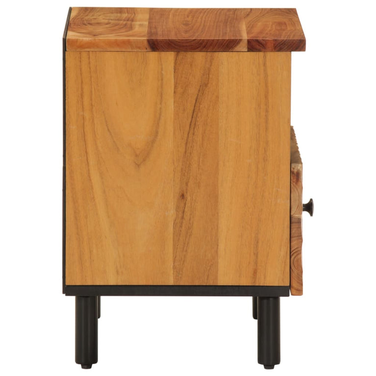 Nachtkastjes 2 st 40x33x46 cm massief acaciahout