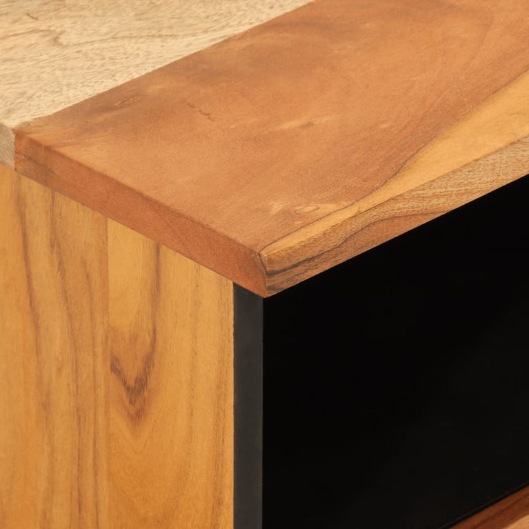 Nachtkastjes 2 st 40x33x46 cm massief acaciahout