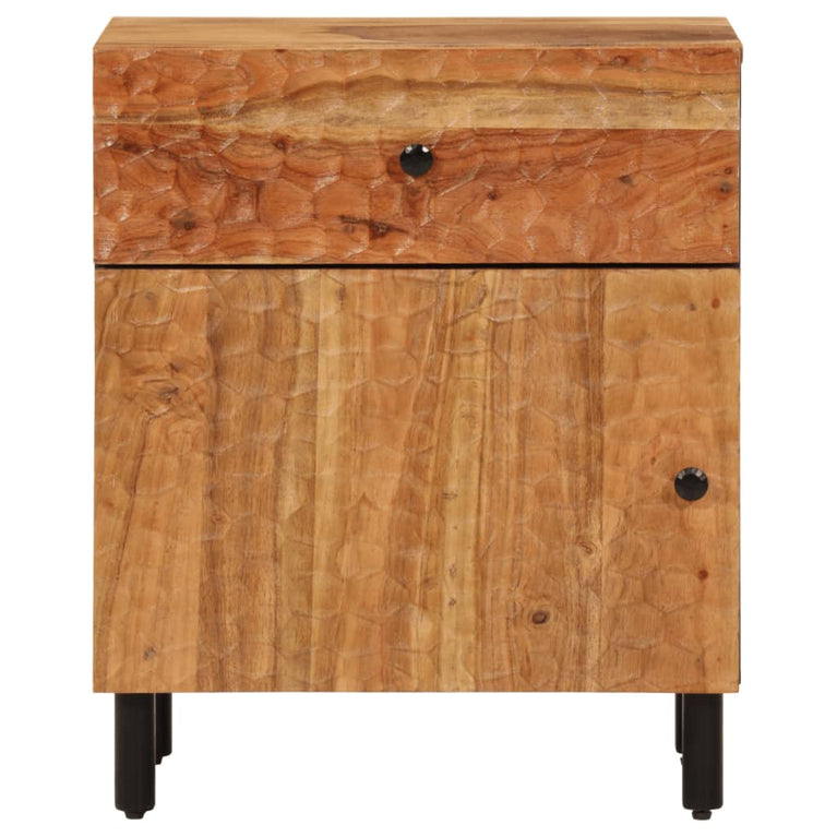Nachtkastje 50x33x60 cm massief acaciahout