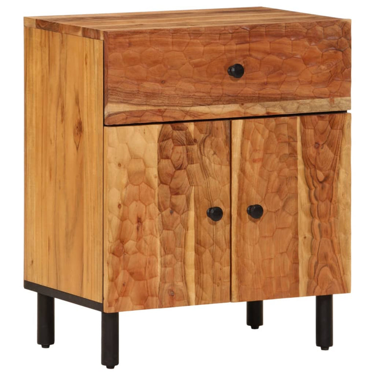 Nachtkastje 50x33x60 cm massief acaciahout