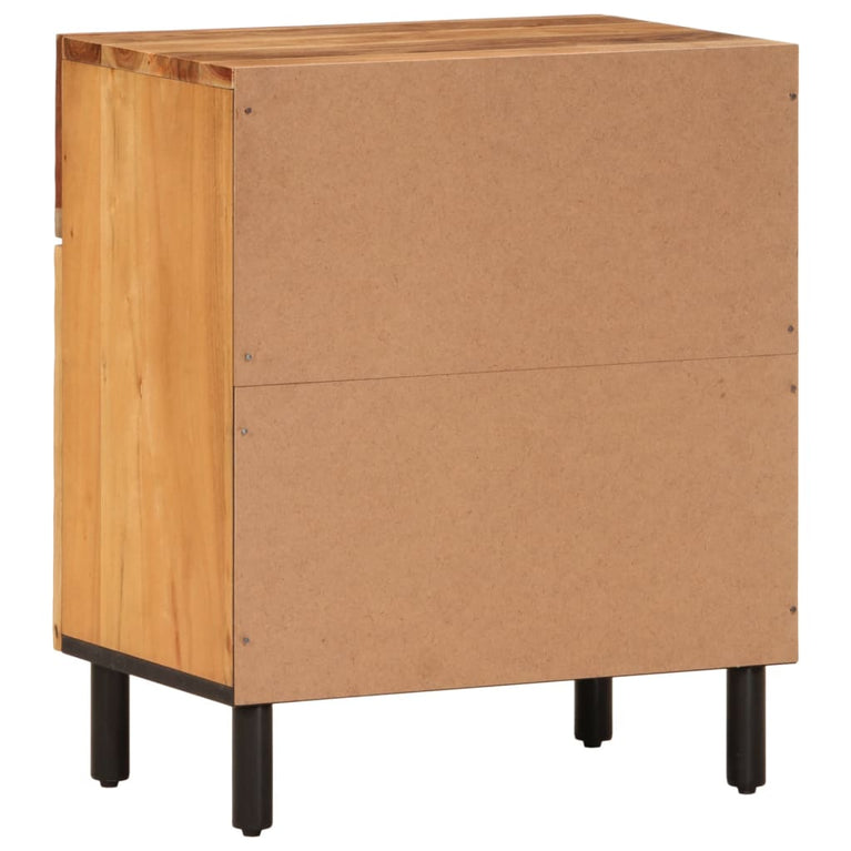 Nachtkastje 50x33x60 cm massief acaciahout