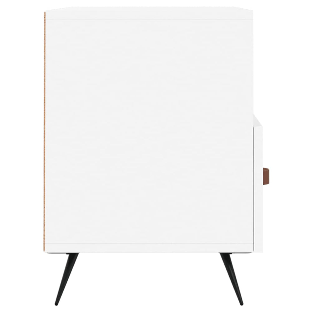 Tv-meubel 80x36x50 cm bewerkt hout wit MeubelReus